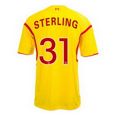 Camiseta Sterling del Liverpool Segunda 2014-2015 baratas