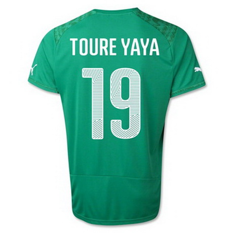 Camiseta TOURE YAYA del Cote dIvoire Segunda 2014-2015 baratas