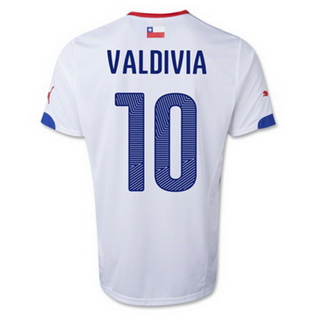 Camiseta VALDIVIA del Chile Segunda 2014-2015 baratas