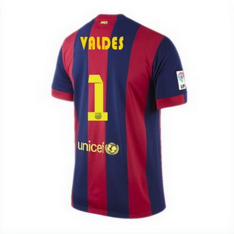 Camiseta Valdes del Barcelona Primera 2014-2015 baratas