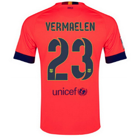 Camiseta Vermaelen del Barcelona Segunda 2014-2015 baratas