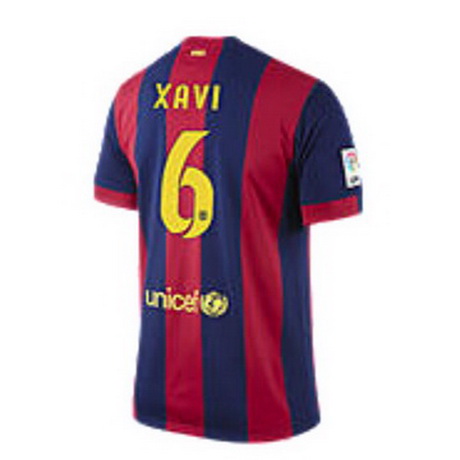 Camiseta XAVI del Barcelona Primera 2014-2015 baratas