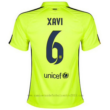 Camiseta Xavi del Barcelona Mujer Tercera 2014-2015 baratas