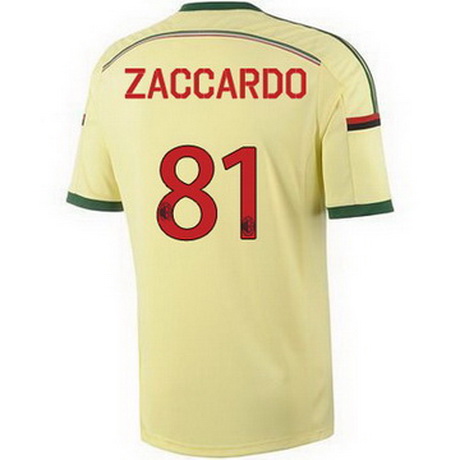Camiseta Zaccardo del AC Milan Tercera 2014-2015 baratas