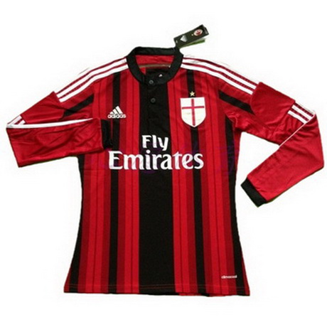 Camiseta del AC Milan Manga Larga Primera 2014-2015 baratas