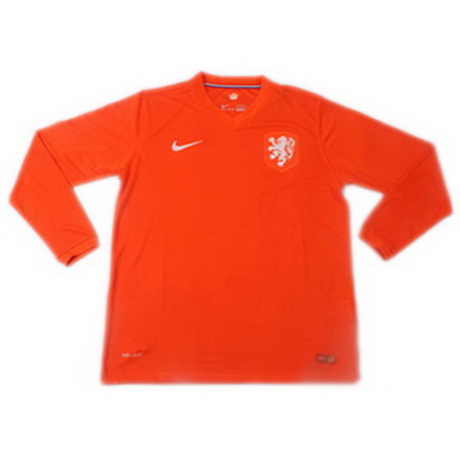 Camiseta del Holanda Manga Larga Primera 2014-2015 baratas