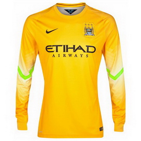 Camiseta del Manchester City ML portero 2014-2015 Segunda