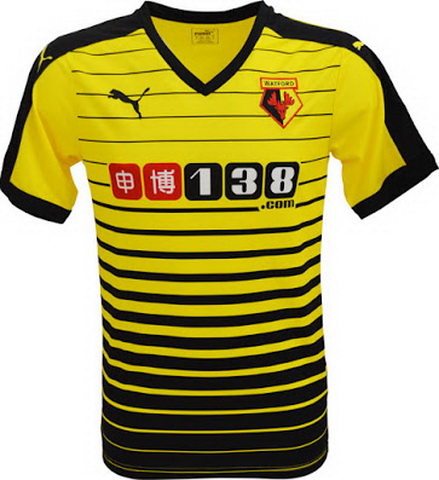 Camiseta del Watford Primera 2015-2016 baratas