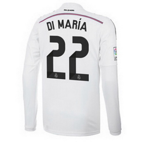 Camisetas DI MARIA del Real Madrid ML Primera 2014-2015 baratas
