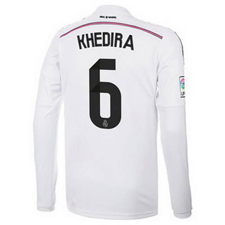 Camisetas KHEDIRA del Real Madrid ML Primera 2014-2015 baratas