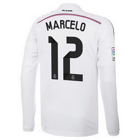 Camisetas MARCELO del Real Madrid ML Primera 2014-2015 baratas