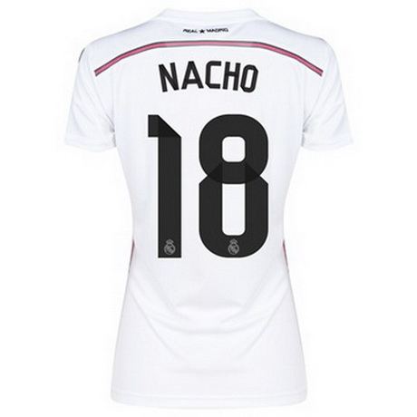 Camisetas NACHO del Real Madrid Mujer Primera 2014-2015 baratas