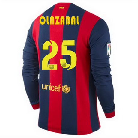 Camisetas Olazabal del Barcelona ML Primera 2014-2015 baratas