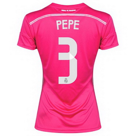 Camisetas PEPE del Real Madrid Mujer Segunda 2014-2015 baratas
