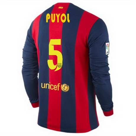 Camisetas Puyol del Barcelona ML Primera 2014-2015 baratas