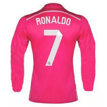 Camisetas RONALDO del Real Madrid Manga Larga Segunda 2015