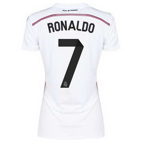 Camisetas RONALDO del Real Madrid Mujer Primera 2014-2015 baratas