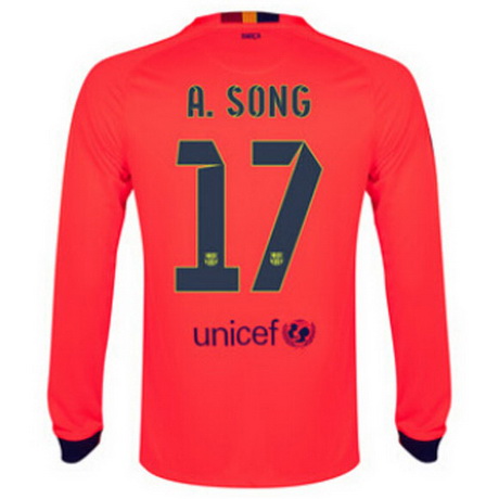 Camisetas Song del Barcelona ML Segunda 2014-2015 baratas