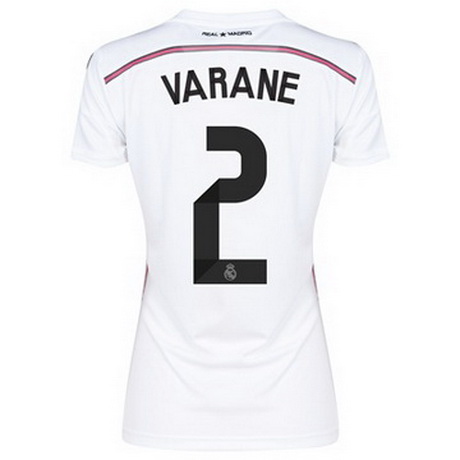 Camisetas VARANE del Real Madrid Mujer Primera 2014-2015 baratas
