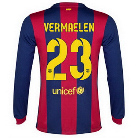 Camisetas Vermaelen del Barcelona ML Primera 2014-2015 baratas